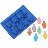 Lego Robot Shape Silicone Mold - bakeware bake house kitchenware bakers supplies baking