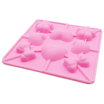 Pink Silicone Lollipop Mold 3 Shapes - bakeware bake house kitchenware bakers supplies baking