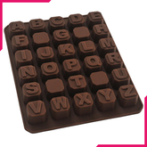 Alphabets Shape Silicone Chocolate Mold - bakeware bake house kitchenware bakers supplies baking