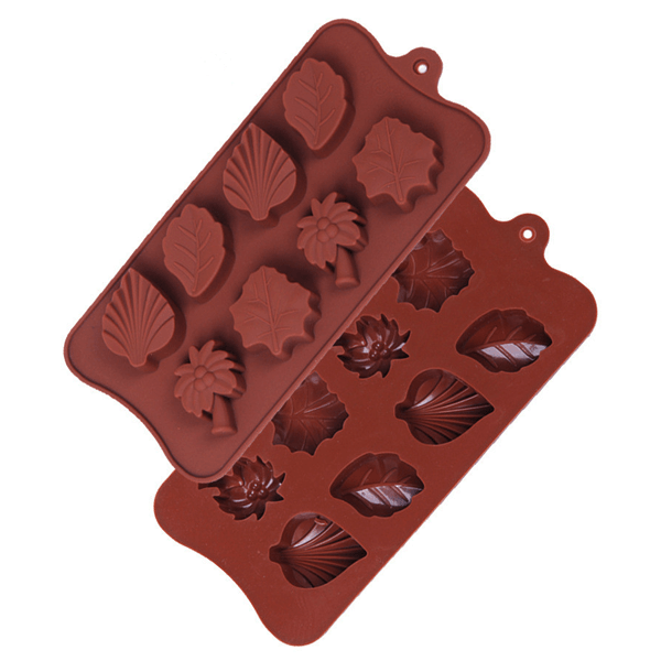 Silicone Chocolate Mold Palm Tree and Leaves - bakeware bake house kitchenware bakers supplies baking