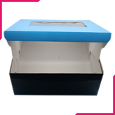 Blue Cake Box 10x10x4 Inches - bakeware bake house kitchenware bakers supplies baking
