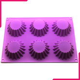 Silicone Jelly Shape Cupcake Mold 6 Cavity - bakeware bake house kitchenware bakers supplies baking