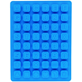 48 Cavity Alphabet Letter Number Math Sign Silicone Mold - bakeware bake house kitchenware bakers supplies baking