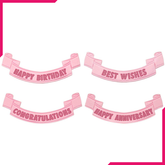 Celebration Banners Fondant Cutter - bakeware bake house kitchenware bakers supplies baking