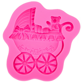 3D baby stroller silicone mold - bakeware bake house kitchenware bakers supplies baking