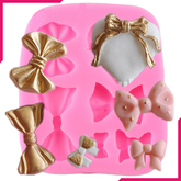 Silicone Fondant Mold Bow Set - bakeware bake house kitchenware bakers supplies baking