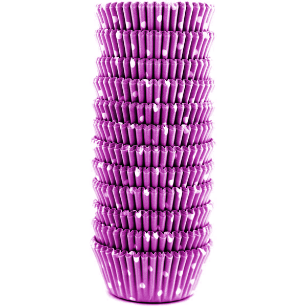 Purple Dot Mini Cupcake Liners 200pcs Bakeware pk purple-dot-mini-cupcake-liners-200pcs-bakeware-pk