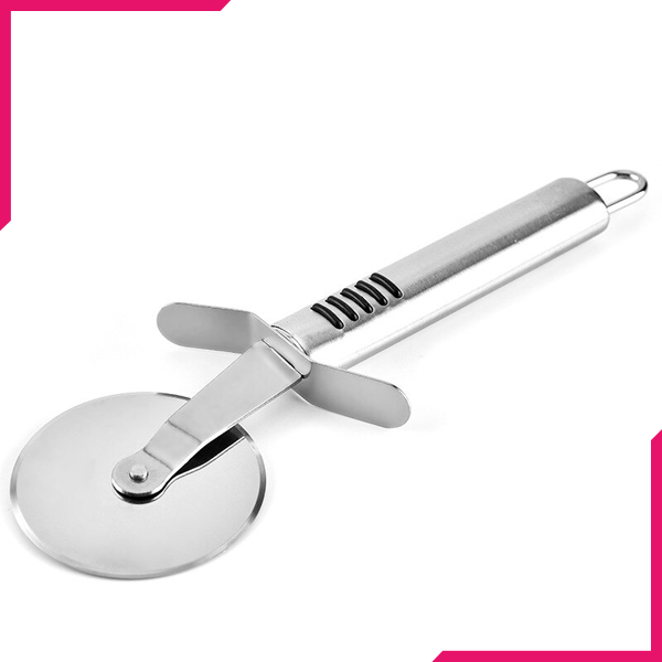 Stainless Steel Pizza Cutter - bakeware bake house kitchenware bakers supplies baking
