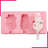 Silicone Popsicle Ice Cream Mold 3 Cavity - bakeware bake house kitchenware bakers supplies baking