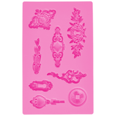 Art Decor Silicone Fondant Mold - Keyholes - bakeware bake house kitchenware bakers supplies baking