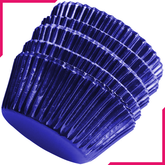 Aluminum Foil Cupcake Liner Navy Blue 100Pcs - bakeware bake house kitchenware bakers supplies baking