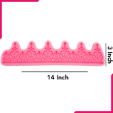 Crown Border Silicone Fondant Mold - bakeware bake house kitchenware bakers supplies baking