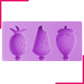 Popsicle Mold Silicone 3 Cavity Fruit Theme - bakeware bake house kitchenware bakers supplies baking