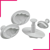 Poinsettia Plunger Cutter Set - bakeware bake house kitchenware bakers supplies baking