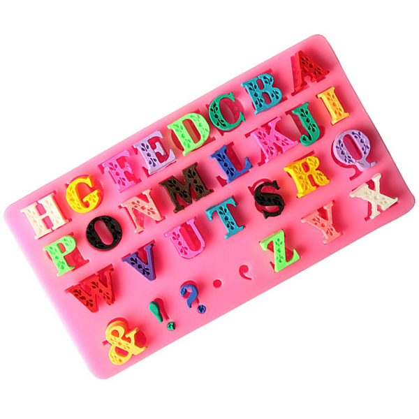 Alphabet & Symbols Silicone Mold Bakeware.pk