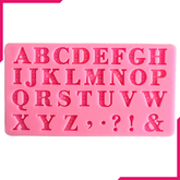 Alphabet & Symbols Silicone Mold - bakeware bake house kitchenware bakers supplies baking