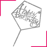 Happy Birthday Cake Topper - Star Heart - bakeware bake house kitchenware bakers supplies baking