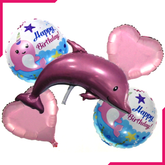 Foil Balloons American Dolphin 5Pcs - bakeware bake house kitchenware bakers supplies baking