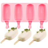 Silicone Popsicle Mold Large 4 Cavity - bakeware bake house kitchenware bakers supplies baking