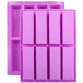 Rectangle Silicone Mould - 8 Cavity - bakeware bake house kitchenware bakers supplies baking