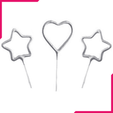 Birthday Candles Heart & Stars - bakeware bake house kitchenware bakers supplies baking