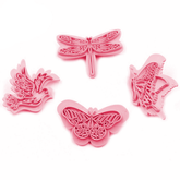 Butterfly Fondant Stamp 4pcs - bakeware bake house kitchenware bakers supplies baking