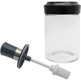 Glass Oil Bottle with Silicone Brush - bakeware bake house kitchenware bakers supplies baking