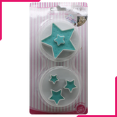 Stars Plunge Cutter Stamp Set - bakeware bake house kitchenware bakers supplies baking