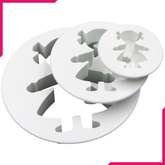 Little Girl Cookie Cutter 3Pcs - bakeware bake house kitchenware bakers supplies baking