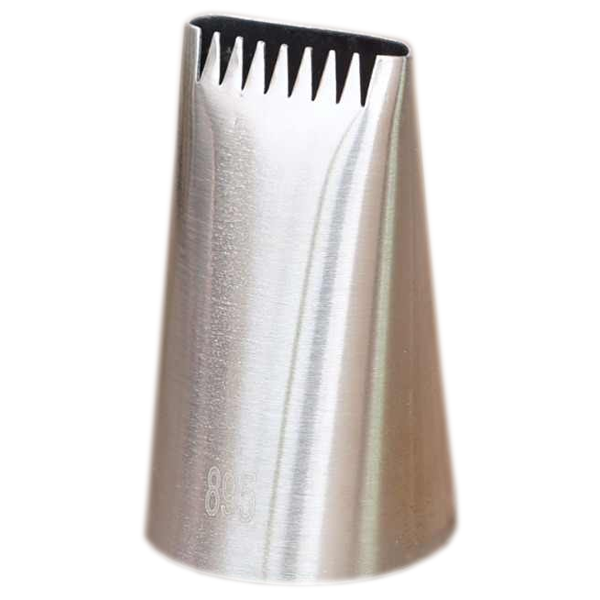 895 Basketweave Stainless Steel Icing Nozzle - bakeware bake house kitchenware bakers supplies baking