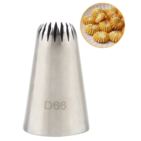 D66 Stainless Steel Icing Nozzle - bakeware bake house kitchenware bakers supplies baking