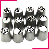 Russian Nozzle/Tip Set 12 Pcs - bakeware bake house kitchenware bakers supplies baking