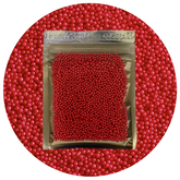 Edible Sugar Pearl Balls Red
