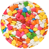 Edible Candy Sprinkles Heart Shaped