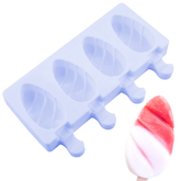 Silicone Popsicle Ice Cream Mold 4 Cavity