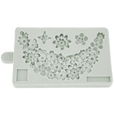 Flower Garland Border Silicone Mold