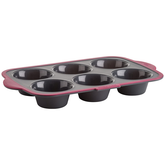 Silicone Muffin Mold - 6 Cavity Large