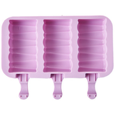 Silicone Popsicle Ice Cream Mold 3 Cavity