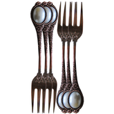 Fancy Metal Fork Set 12pcs