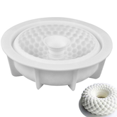 3D Silicone Round Grid Shaped Mold