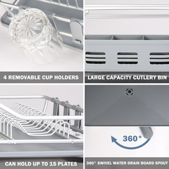 Aluminum Rustproof Dish Rack