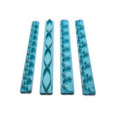 Fondant Frill Ribbon Cutter 4Pcs Set Plastic