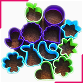 Multi Shaped Cookie Fondant Cutter Set - bakeware bake house kitchenware bakers supplies baking