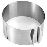 6"-12" Stainless Steel Adjustable Cake Ring - bakeware bake house kitchenware bakers supplies baking