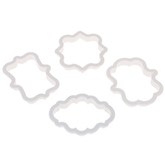 Vintage Plaque Cookie Frame Cutter 4pcs Set - bakeware bake house kitchenware bakers supplies baking