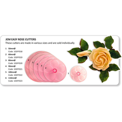 Roses Pink Flower Fondant 6 Pcs Cutter Set - bakeware bake house kitchenware bakers supplies baking
