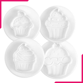 Cupcake Ice Cream Plunge Cutter 4 Pcs - bakeware bake house kitchenware bakers supplies baking