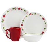 Corelle Livingware Series 16 Pcs Set Spring Pink - bakeware bake house kitchenware bakers supplies baking