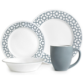 Corelle 16 Pcs Set Urban Grid - IMP - bakeware bake house kitchenware bakers supplies baking