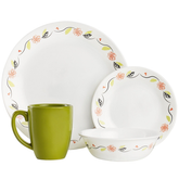 Corelle Livingware Series 16 Pcs Set Tangerine Garden - bakeware bake house kitchenware bakers supplies baking